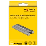 DeLOCK Boitier externe pour M.2 NVMe PCIe SSD, Boîtier disque dur 