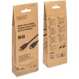Digitus Câble de connexion HDMI Premium High Speed, avec Ethernet, UHD 4K Noir