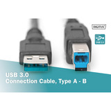 Digitus Câble de connexion USB 3.2 Gen 1 USB-A > USB-B Noir