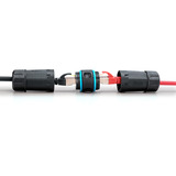 Digitus Coupleur de connexion extérieure CAT.6A, IP68, RJ-45, Raccord Noir