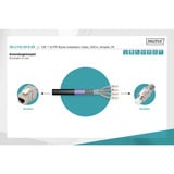 Digitus Câble d'enfouissement professionnel Cat.7 S/FTP, simplex, PE Noir