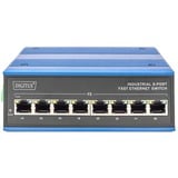 Digitus DN-650106 commutateur réseau Fast Ethernet (10/100) Noir, Bleu, Switch Fast Ethernet (10/100), Full duplex, Montage mural
