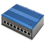 Digitus DN-650106 commutateur réseau Fast Ethernet (10/100) Noir, Bleu, Switch Fast Ethernet (10/100), Full duplex, Montage mural