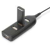 Digitus Hub USB 2.0, 4 ports Noir