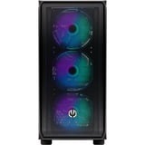 ENDORFY  boîtier midi tower Noir | 2x USB-A | 1x USB-C | RGB | Verre Trempé