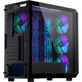 ENDORFY  boîtier midi tower Noir | 2x USB-A | 1x USB-C | RGB | Verre Trempé