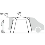 Easy Camp Auvent bus en dôme Utne, Tente Gris