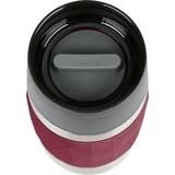Emsa Mug Thermos Compact, Gobelet thermique Bordeaux/en acier inoxydable