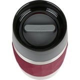 Emsa Mug Thermos Compact, Gobelet thermique Bordeaux/en acier inoxydable