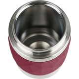 Emsa Mug Thermos Compact, Gobelet thermique Bordeaux/en acier inoxydable