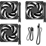 Fractal Design Momentum 12 RGB 3-pack Black, Ventilateur de boîtier Noir, Connecteur PWM à 4 broches, ARGB Gen 2 (16 LED)