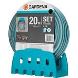 GARDENA 18005-20 support pour tuyau Bleu 35 m, Bleu, Mur