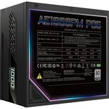 GIGABYTE GP-AE1000PM PG5 alimentation modulaire 1000 watt Noir, 1x 12VHPWR, 6x PCIe, 80 PLUS Platinum, Conception entièrement modulaire, Ventilateur de 120 mm, Compatible ATX 3.0, Prise EU, 1000 W, 100 - 240 V, 50/60 Hz, 15 - 6.5 A, Actif, 125 W