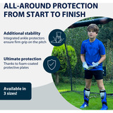 HUDORA Protège-tibias avec protection de la cheville, Accessoires Gris