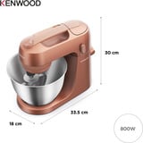 Kenwood Go Küchenmaschine KZM35.000RD Clay Red, Robot de cuisine Rouge