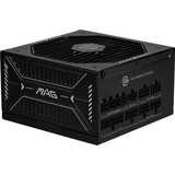 MSI MAG A850GLS PCIE5 unité d'alimentation d'énergie 24-pin ATX ATX Noir alimentation modulaire 850 watt Noir, 1x 12V-2x6, 4x PCIe, 850 W, 100 - 240 V, 1870 W, 47 - 63 Hz, Actif, 90%