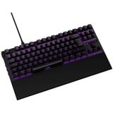 NZXT KB-1TKDE-BR clavier USB QWERTZ Allemand Noir, clavier gaming Noir, Layout DE, Gateron Red, Sans clé (80 - 87%), USB, Clavier mécanique, QWERTZ, LED, Noir