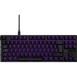 NZXT KB-1TKDE-BR clavier USB QWERTZ Allemand Noir, clavier gaming Noir, Layout DE, Gateron Red, Sans clé (80 - 87%), USB, Clavier mécanique, QWERTZ, LED, Noir