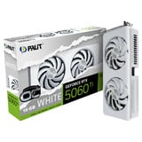 Palit GeForce RTX 5060 Ti OC WHITE 16GB, Carte graphique Blanc