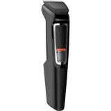 Philips MULTIGROOM Series 3000 MG3740/15 9-en-1 Visage et Cheveux, Tondeuse Noir, Noir, Rectangle, Barbe, Oreille, Sourcil, Moustache, Nez, Acier inoxydable, Batterie, 60 min