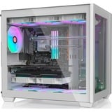 RAIJINTEK  boîtier bench/show Blanc | 2x USB-A | 1x USB-C | Window