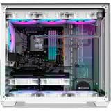 RAIJINTEK  boîtier bench/show Blanc | 2x USB-A | 1x USB-C | Window