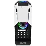 Sharkoon ELITE SHARK CA700 boîtier midi tower Noir/Blanc | 2x USB-A | 1x USB-C | Window