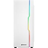 Sharkoon RGB Slider boîtier midi tower Blanc | 3x USB-A | RGB | Window