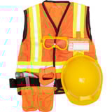 Spin Master PACK CHANTIER COSTUME + ACCESSOIRES, Jeu de rôle Déguisement, Enfant, Unisexe, Uniforme, Orange, Jaune, 3 an(s)