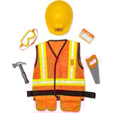 Spin Master PACK CHANTIER COSTUME + ACCESSOIRES, Jeu de rôle Déguisement, Enfant, Unisexe, Uniforme, Orange, Jaune, 3 an(s)