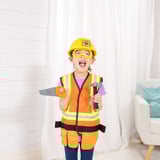 Spin Master PACK CHANTIER COSTUME + ACCESSOIRES, Jeu de rôle Déguisement, Enfant, Unisexe, Uniforme, Orange, Jaune, 3 an(s)