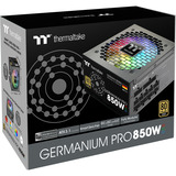 Thermaltake Germanium Pro RGB alimentation  modulaire 850 watt Noir, 1x 12V-2x6, 4x PCIe