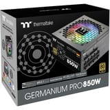 Thermaltake Germanium Pro RGB alimentation modulaire 850 watt Noir, 1x 12V-2x6, 4x PCIe