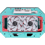 Thermaltake The Tower 600 boîtier midi tower Menthe/Rouge | 4x USB-A | 1x USB-C | Verre Trempé