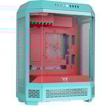 Thermaltake  boîtier midi tower Menthe/Rouge | 4x USB-A | 1x USB-C | Verre Trempé