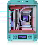 Thermaltake  boîtier midi tower Menthe/Rouge | 4x USB-A | 1x USB-C | Verre Trempé