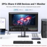 UGREEN CM692 HDMI KVM Switch 2 In 1 Out, Switch KVM 