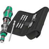 Wera 05051017001 Tournevis manuel Tournevis multi-embouts Tournevis multifonctionnel, Set d'embouts de vissage Noir/Vert, 173 mm, 7,3 cm, 80 mm, 403 g, Noir/Vert