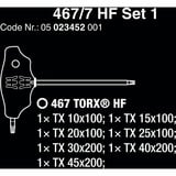 Wera 467/7 TORX HF set 1 tournevis Phillips + rack, 7 pièces Noir/Vert, avec fonction de maintien