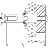 fischer HM 4x32 S, Cheville Argent