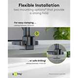 goobay Support moniteur unique gaming avec ressort à gaz, Support de moniteur Noir