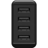 goobay chargeur USB 4 ports (30W) noir Noir