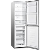 gorenje NRK418DCS4 Pose libre 256 L Gris, Combination Réfrigérateur / congélateur Gris, 256 L, SN-ST, 5 kg/24h, D, Nouvelle zone compartiment, Gris