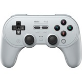 8BitDo Pro 2 PS, Manette de jeu Gris, Avec fil &sans fil, Bluetooth/USB, USB Type-C, gris