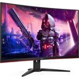 AOC G2 C32G2AE/BK LED display 80 cm (31.5") 1920 x 1080 pixels Full HD Noir, Rouge, Moniteur gaming Noir/Rouge, 80 cm (31.5"), 1920 x 1080 pixels, Full HD, LED, 1 ms, Noir, Rouge