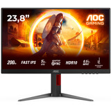 AOC G4 24G4HA écran plat de PC 60,5 cm (23.8") 1920 x 1080 pixels Full HD LED Noir, Rouge Moniteur gaming  Noir (Mat), 60,5 cm (23.8"), 1920 x 1080 pixels, Full HD, LED, 1 ms, Noir, Rouge