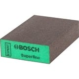 Bosch S471 Éponge abrasive Grain super fin 1 pièce(s), Éponge de broyage Vert, Éponge abrasive, Grain super fin, Travail de finition, Décapant, Bois, Vert, Gris, 97 mm