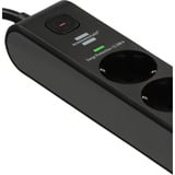 Brennenstuhl Multiprise 6 prises avec 1x USB-C, 1x USB-A Noir/Anthracite