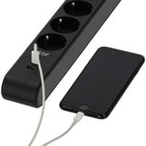 Brennenstuhl Multiprise 6 prises avec 1x USB-C, 1x USB-A Noir/Anthracite