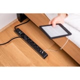 Brennenstuhl Multiprise 6 prises avec 1x USB-C, 1x USB-A Noir/Anthracite